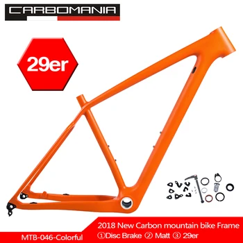

29inch MTB bike carbon frame disc brake 29er bicycle frameset BSA colorful frame 135mm*9 and 142mm*12 mountain bike S/M/L UD