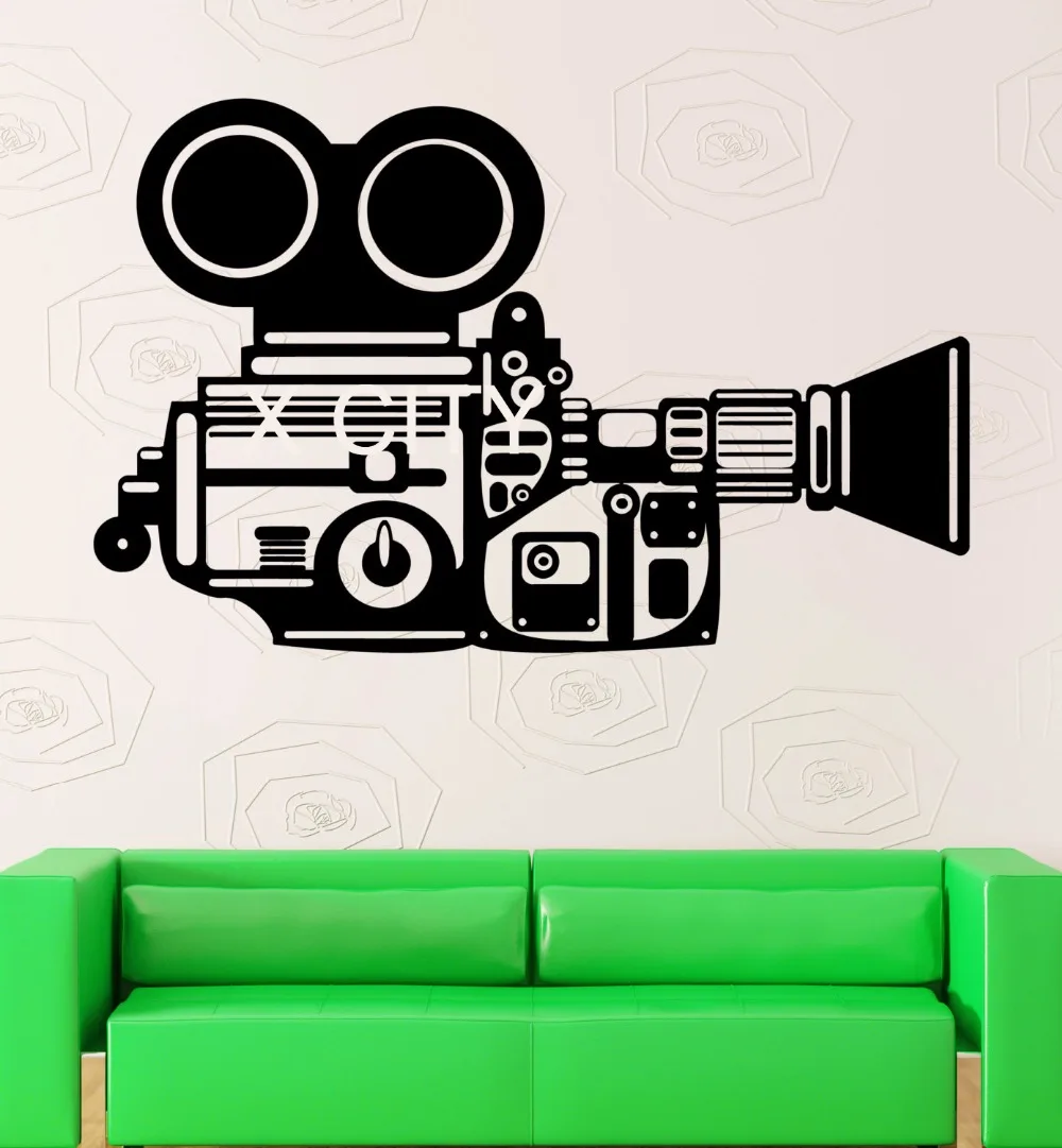 Camera Operator Film Movie Cinema Filming Retro Decor Wall Art Decal ...