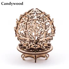 Горячая распродажа Новое поступление DIY зубчатый привод женщина цветок 3D деревянная модель строительные наборы игрушки хобби подарок для детей и взрослых