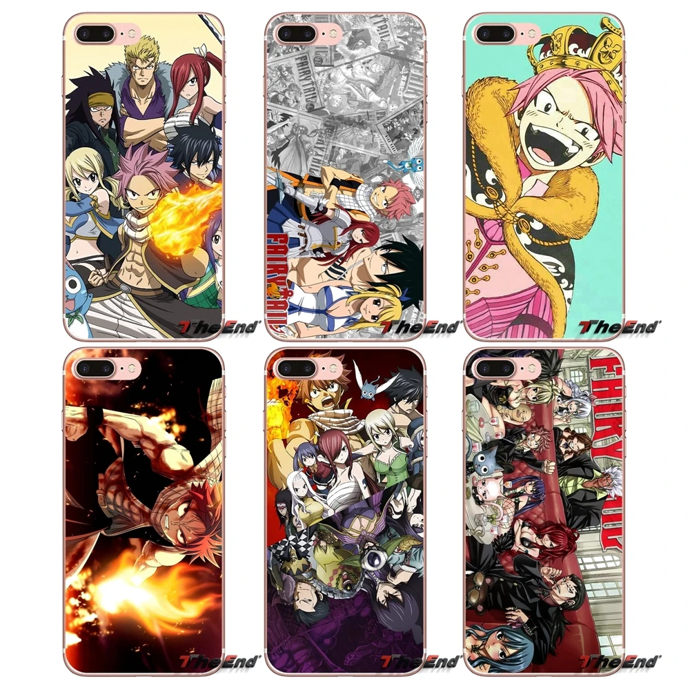 Для Samsung Galaxy S3 S4 S5 MINI S6 S7 edge S8 Plus Note 2 3 4 5 Grand Core Prime fairytail аниме японский знаменитый