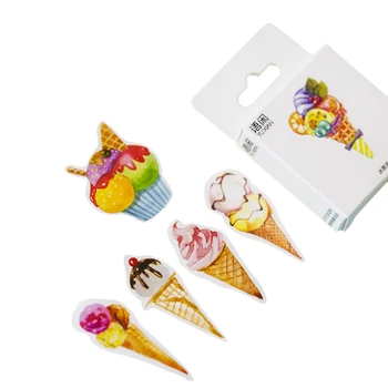

20pack/lot NEW Sweet Style Creative Ice Cream Sticker Student Decoration DIY Label Scrapbook School Office Supplies Wholesale