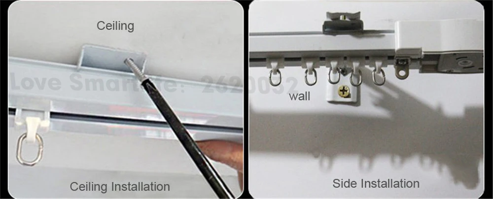 Dooya Fine Quality Electric Super Quiet Curtain Track,Auto Motorized Track Far Remote Control Electric Curtain Motor,Customerize-10