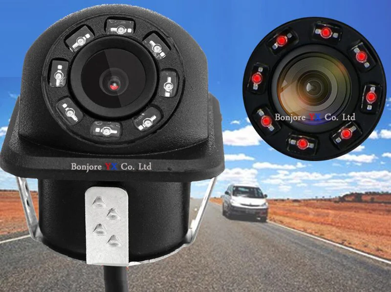 Koorinwoo 2,4G Беспроводная автомобильная видеокамера парковочный радар 4,3 дюймов Автомобильный складной монитор+ камера заднего вида+ датчик парковки