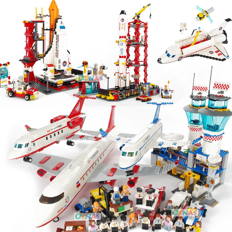 

Building Blocks Spaceport Space Shuttle Blocks Digital building blocks City Bricks Educational Toys For Children space marine