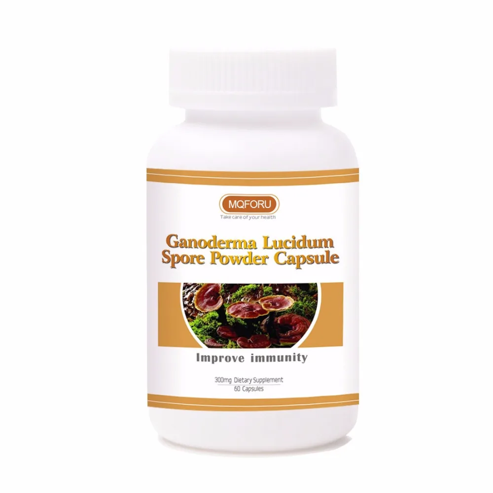 

Ganoderma Lucidum Spore Powder Capsule Increase Energy System Well Immune System 60 X capsules Immunomodulatory Healthy food