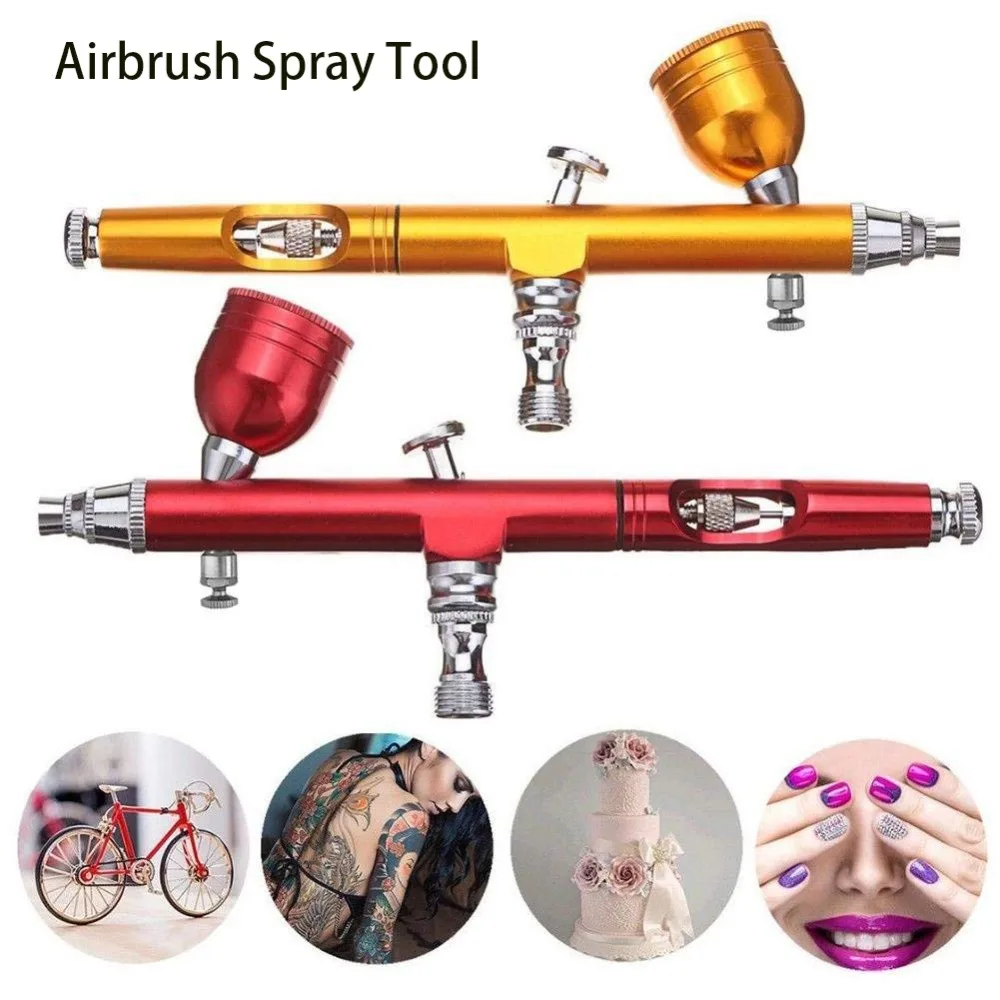 Goede Mini Verfspuit Airbrush Spray Tool Dual Action Airbrush Pistool voor Nail Art Verf Tattoo Spray Paint Gun Mini airbrush