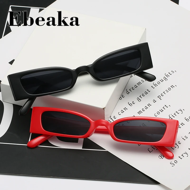 Ebeaka 2019 Новые Модные Винтажные прямоугольные Солнцезащитные очки женские