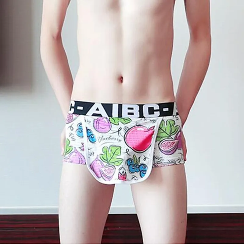 

New AiBC Brand Men's Sexy Underwear Men Boxer Shorts Pouch Designed Underwear Boxers For Man