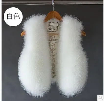 Women Short Section Autumn And Winter Sleeveless Jacket Faux Fur Vest Coats Casual Female Waistcoats Female Vests S/2Xl K415