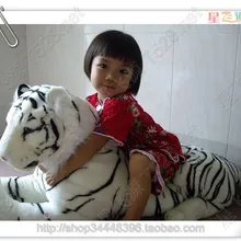Чучело 115 см лежал белый тигр плюшевые игрушки куклы подарок K0605