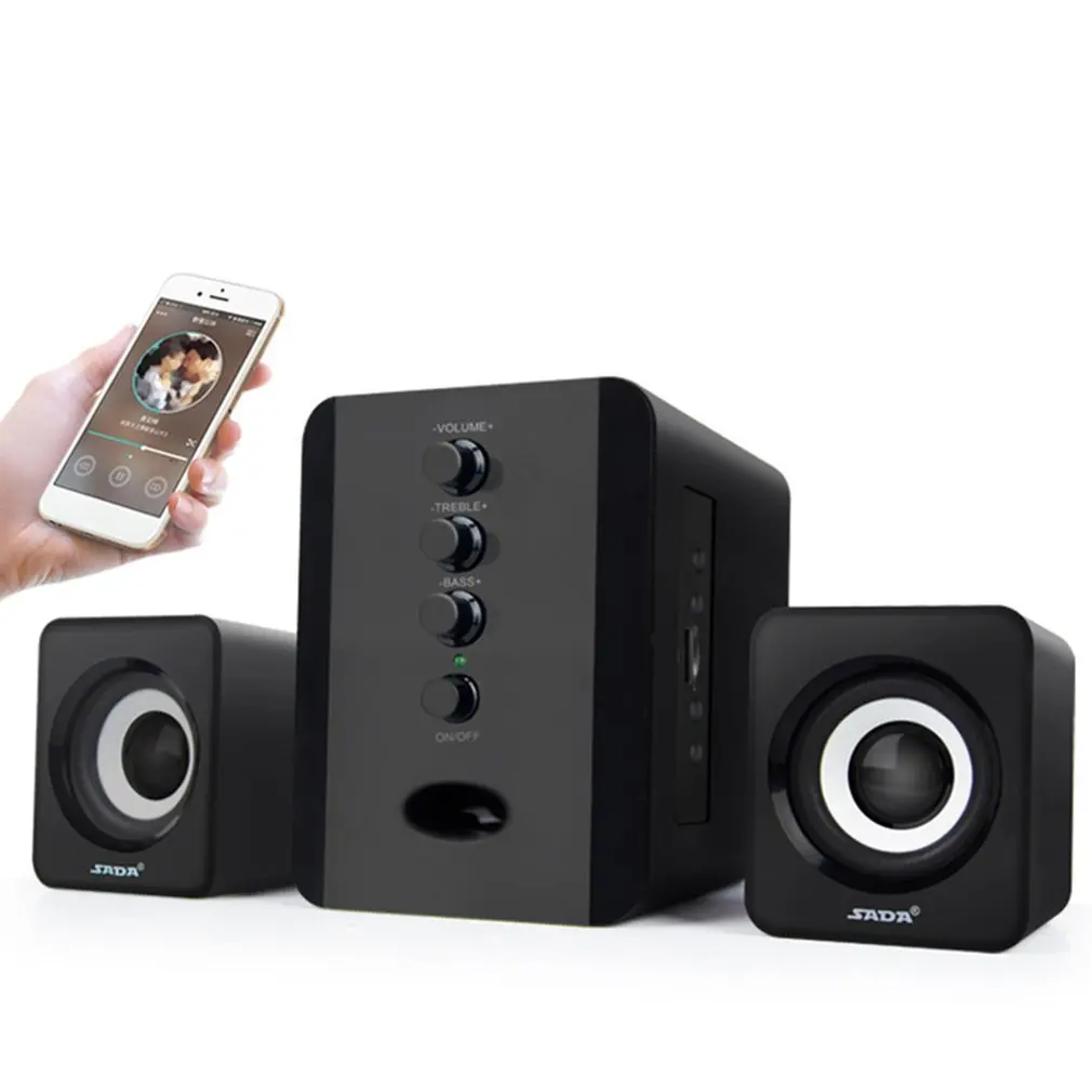 Durable Laptop Subwoofer Speaker 3.5mm Jack Music Loudspeaker USB Wired
