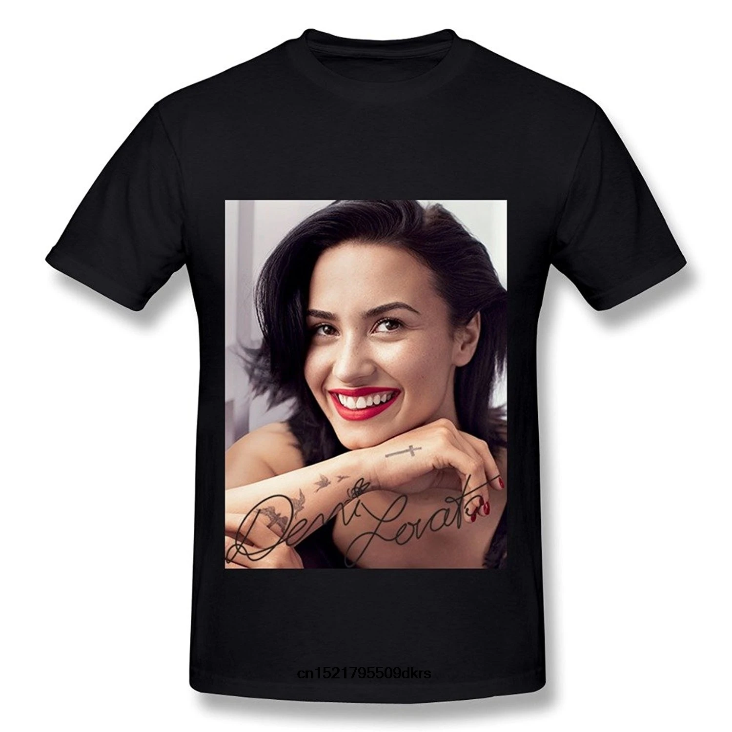 

Men T shirt YC Demi Lovato T Shirt For Black Cheap fashion funny t-shirt novelty tshirt women
