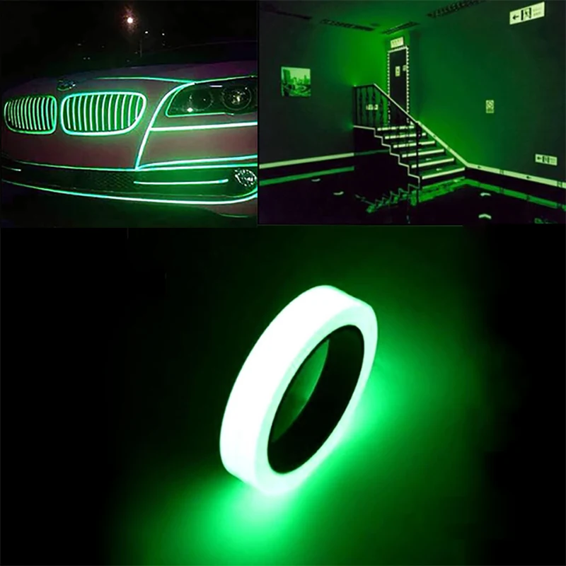 

Luminous Sticker Reflective Tape Bicycle Stickers 1cm*3m Safety Bike Car Outdoor Tools Luminous Dark Night Tapes Home Decoration