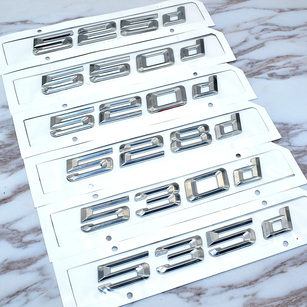

For Bmw 5 Series E39 E60 E61 F10 F11 New 520d 525d 528d 530d 535d 550d Rear Boot Trunk Lid Letters Badge Emblem
