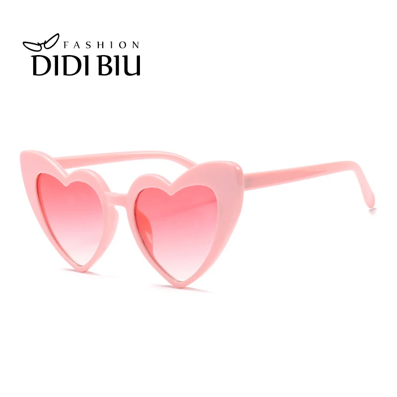Heart форма Солнцезащитные очки для женщин для розовый красный, прозрачный очки звезда Европа американский вечерние, хиппи белое сердце Lentes