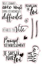 French words Transparent Clear Silicone Stamp/Seal for DIY scrapbooking/photo album Decorative clear stamp sheets A876