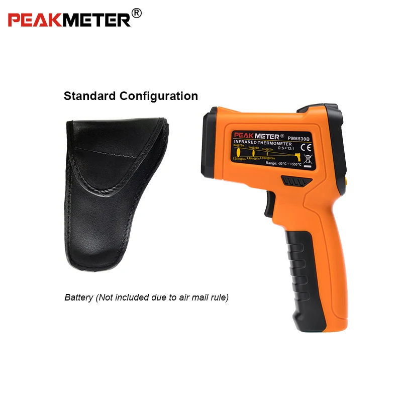 PEAKMETER PM6530B лазерный ЖК цифровой ИК инфракрасный термометр измеритель температуры