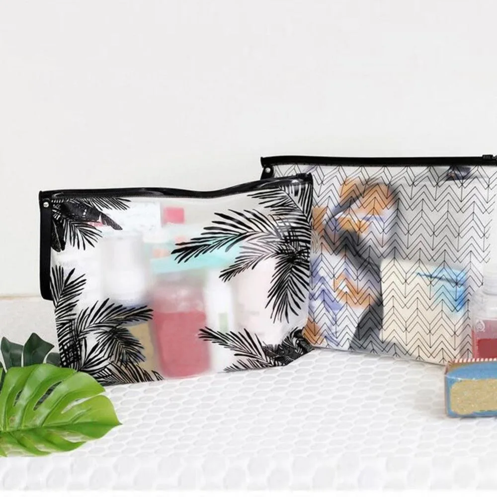 السفر التجميل أكياس البلاستيكية للماء شفافة النساء المحمولة المكياج حقيبة أدوات الزينة المنظم التخزين حقيبة ماكياج غسل الحقيبة