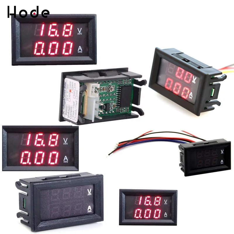 

DC 100V 5/10/20/50A Voltmeter Ammeter red Red LED Amp Dual Digital Volt Meter Gauge Voltmeter Voltage Meter