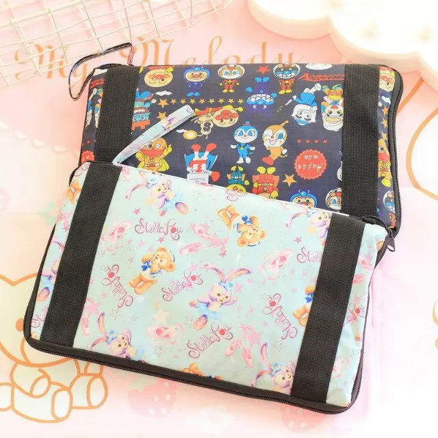 Cute Cartoon Duffy Bear Stellalou Bread Superman Anpanman Baikinman Folding Travel Bag for Woman Girls Travel Luggage Bag