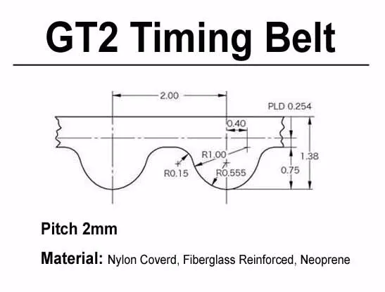 GT2 зубчатый ремень длина по периметру 160 м ширина 6 мм Зубы 100 Закрытая петля 2GT синхронный ремень 160-GT2 3D принтер