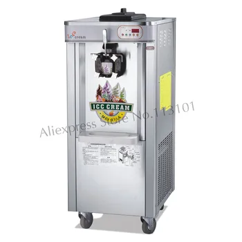 

Commercial Soft Serve Ice Cream Machine Single Flavor 16~18 liters/Hour Floor Stand Type