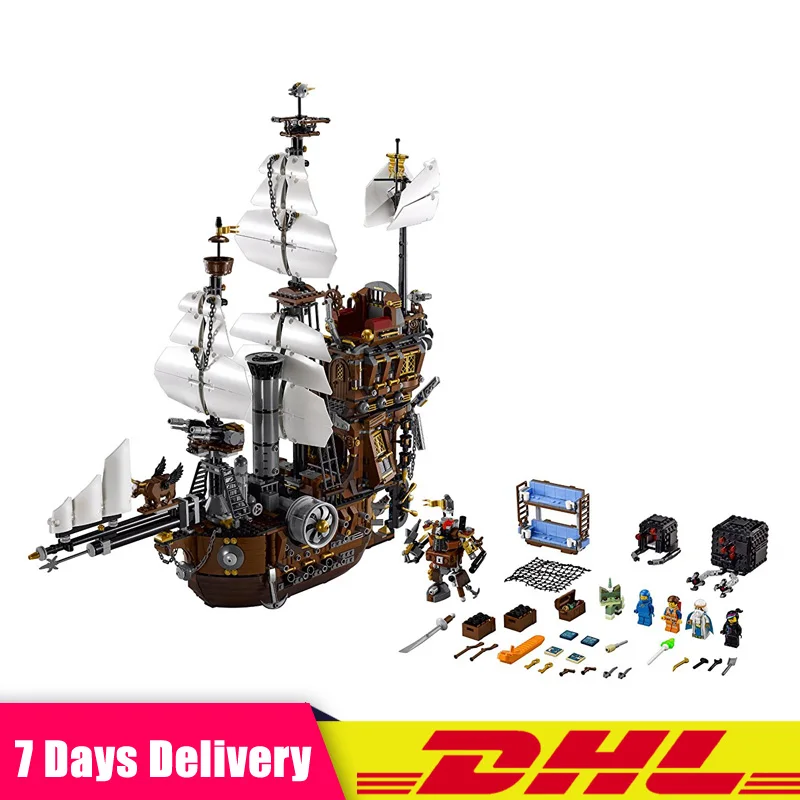 

IN STOCK 2791PCS LEPIN 16002 Pirate Ship Metal Beard's Sea Cow Model Building Blocks Bricks Toys Compatible LegoINGlys 70810