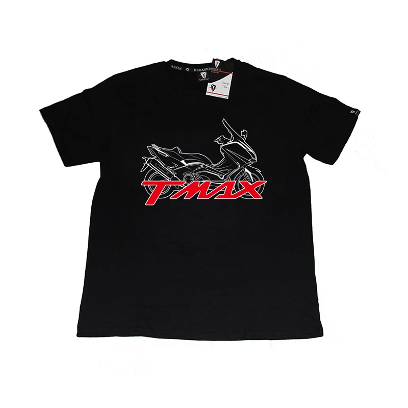 KODASKIN модные мотоциклетные стиль чистый хлопковая Рубашка с короткими рукавами Повседневное Для мужчин футболки с рисунками из мультфильмов подходят для TMAX