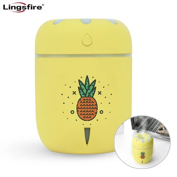 

220ml Small Chamomile Humidifier USB Ultrasonic Essential Oil Diffuser Aroma with Night Light Mist Maker Air Humidifier Bedroom