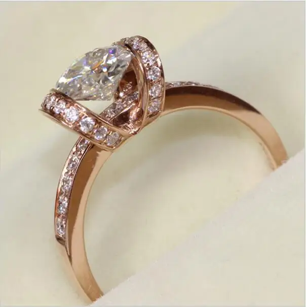 absolutely gorgeous 14 k 585 rose gold luxury 1 carat ct ribbon style anniversary engagement wedding dia mond ring women gift - Gorgeous Wedding Rings absolutely gorgeous 14 k 585 rose gold luxury 1 carat ct ribbon style anniversary engagement wedding dia mond ring women gift - Gorgeous Wedding Rings