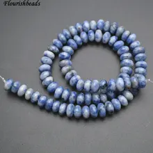 5x8 мм натуральный Африканский содалитовый Камень Rondelle Spacer Свободные бусины модный материал для изготовления украшений 5 нитей в партии