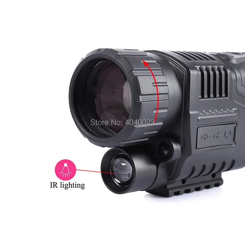 5X40 Охота Ночное видение область 5MP оптика монокуляр 200 м Диапазон Ночное видение область