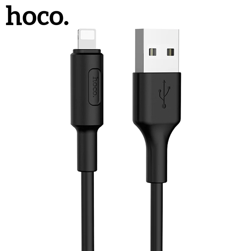 USB кабель HOCO для iPhone X XS Max XR 2A быстрая зарядка с разъемом Lightning 6 7 8 Plus передачи