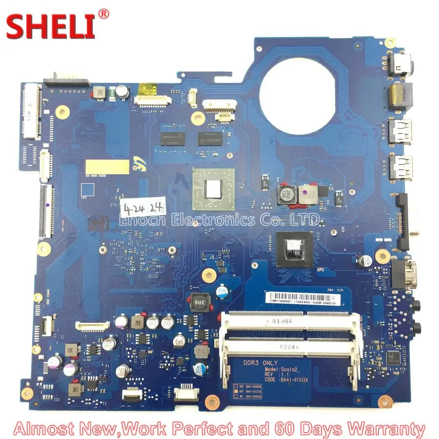 BA92-09429A BA92-09429B Laptop Motherboard For Samsung RV515 NP-RV515 Scala2 BA41-01532A E450 HD 6470M 1