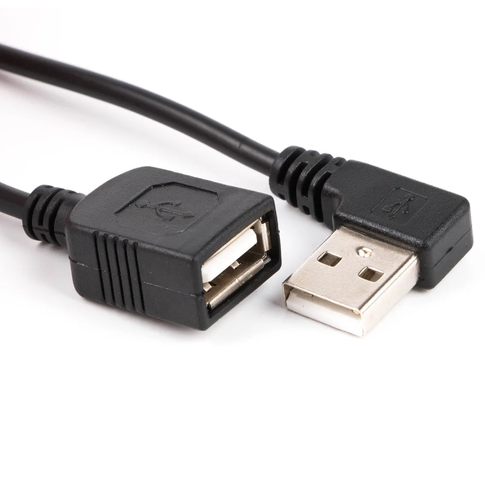 Кабель Удлинитель USB 2 0 Папа мама с углом 90 градусов|Компьютерные кабели и