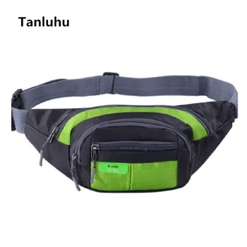 

Tanluhu women casual nylon waterproof waist bag & packs unisex belly bags with multiple pocket men multifunctional belt bags
