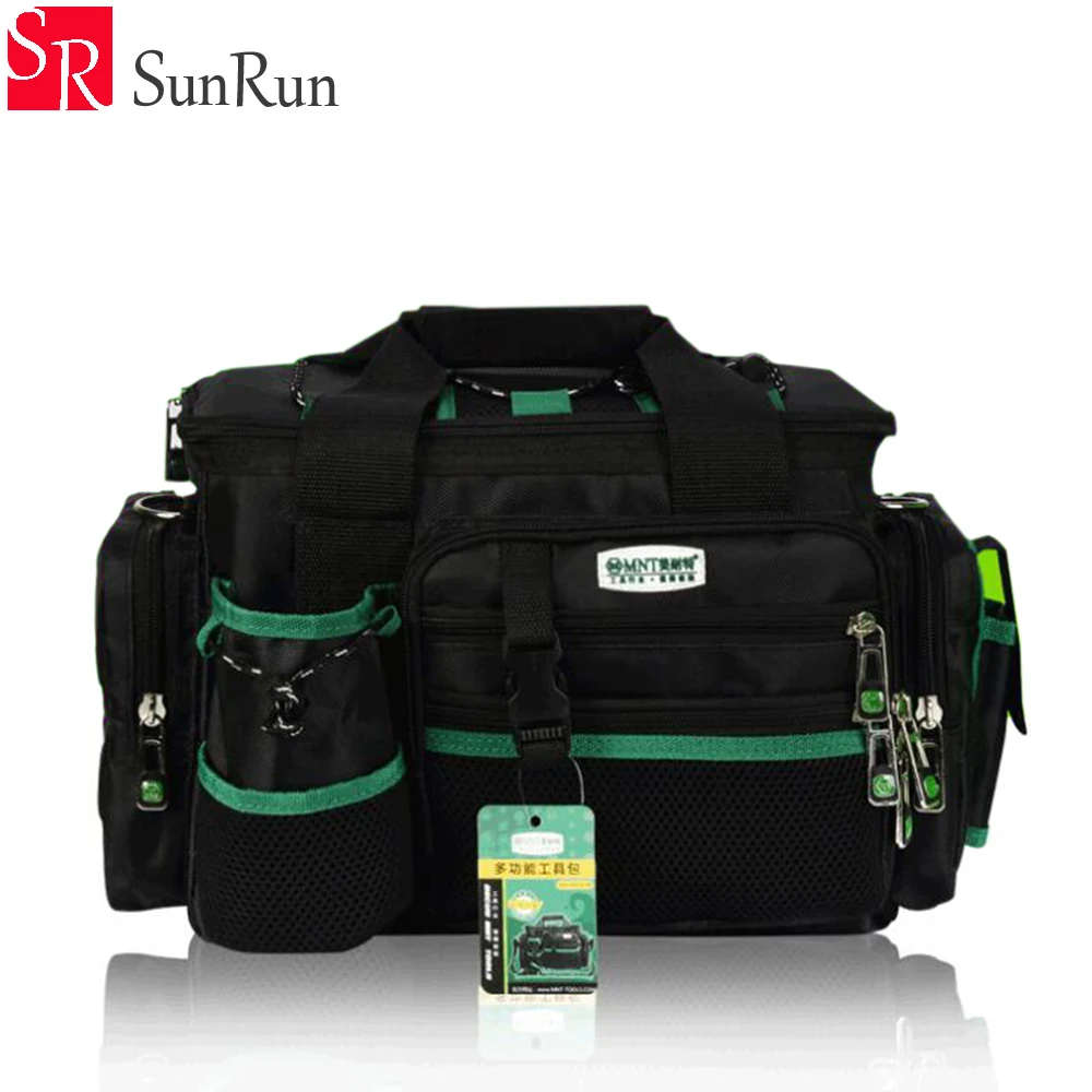 

Multi function large toolkit double thickened oxford cloth electrical handbag waterproof abrasion resistant toolbag
