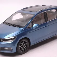 1:18 литая под давлением модель для Volkswagen VW все новые Touran L синий MPV игрушечный автомобиль миниатюрная Коллекция подарков