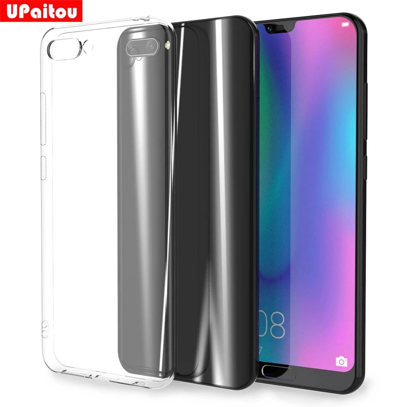 Прозрачный ТПУ чехол UPaitou для Huawei Honor 10 прозрачный мягкий Sinicon 5 84'' |