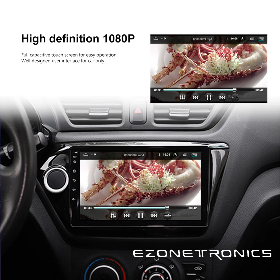 Top 2din Android  9"  Car Radio Multimedia Video Player Navigation GPS For KIA RIO accessories sedan 2011 12 13 14 15 2016 rio3 auto 9