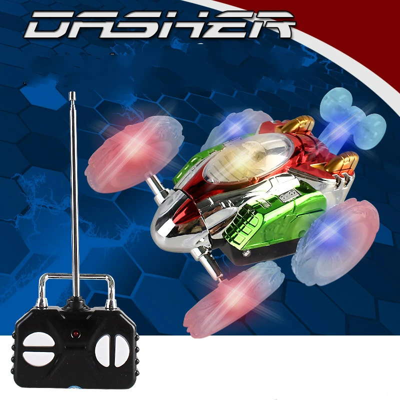 Cool Flash Lights 360 Spinning Remote Control Truck Electric Flips RC