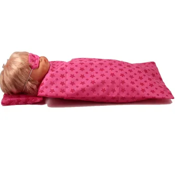 

Doll Accessories for 42cm Nenuco Doll Nenuco y su Hermanita Nenuco Accesorios Red Five Star Sleeping Bags Pillow Patch