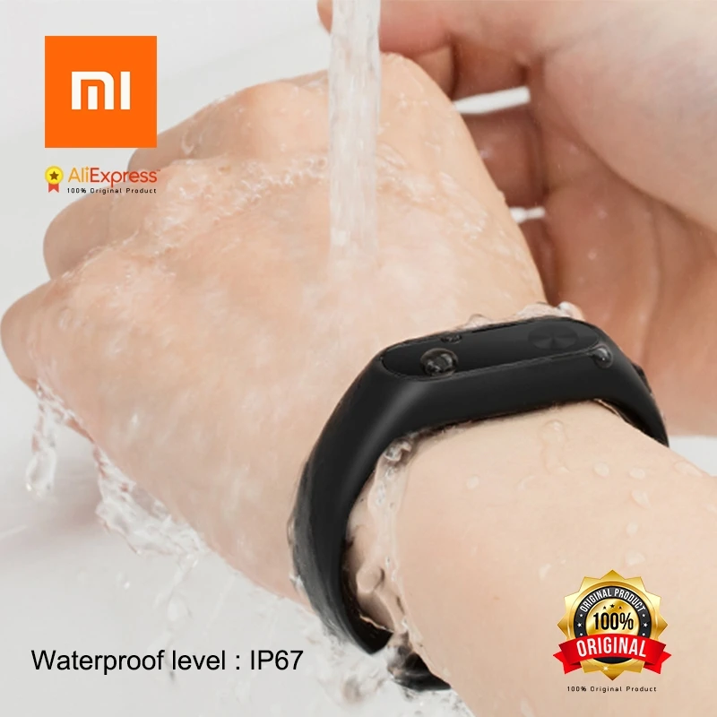 Original Xiaomi Mi Band 2 Miband Band2 Wristband Bracelet with Smart Heart Rate Fitness Tracker Touchpad OLED Strap