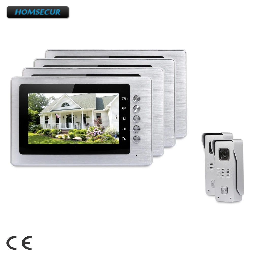 

HOMSECUR 7" Hands-free Video Door Phone Intercom System with Intra-monitor Audio Intercom XC002+XM705