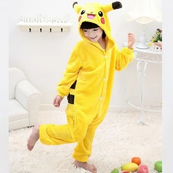 boy pikachu costume halloween costume kids cosplay pokemon costumes go yellow pikachu pajamas for girls boys child kid