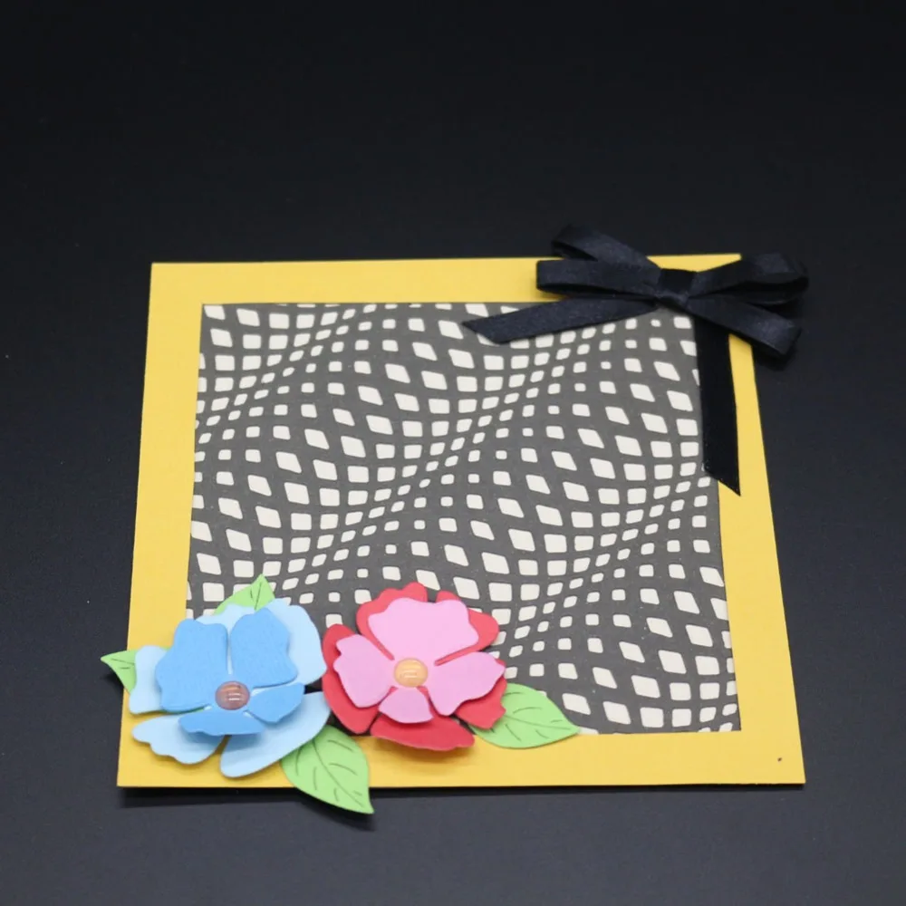 

3D Wave Square Frames Metal Cutting Dies For DIY Scrapbooking Card Making Album Stencil Embossing Clear Stamps And Dies 2019