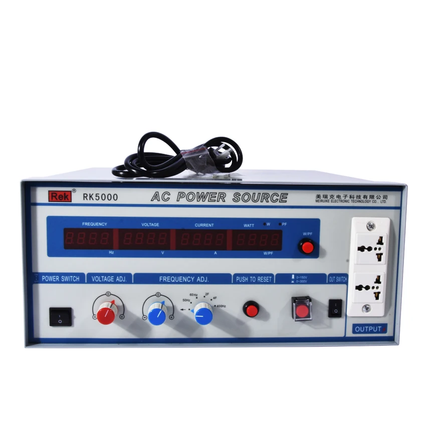 

AC Power Source RK5000 Variable frequency power supply Power meter Pressure Hipot tester Resistance Electronics Parameter Audio