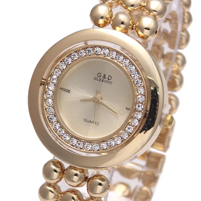 G&D Women's Quartz Wristwatches Stainless Steel Relojes Mujer Fashion Crystal Dr G&D Women's Quartz Wristwatches Stainless Steel Relojes Mujer Fashion Crystal Dr