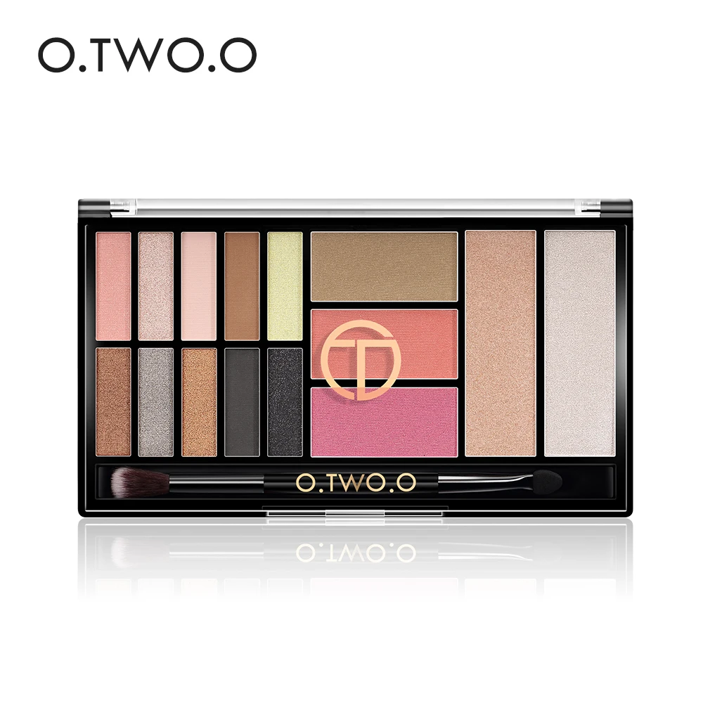 O.TWO.O 15 Full Colors Eyeshadow Palette Matte Eye Shadow Palette Pigment Glitter Make Up Eyeshadow Palettes Nude Shadows