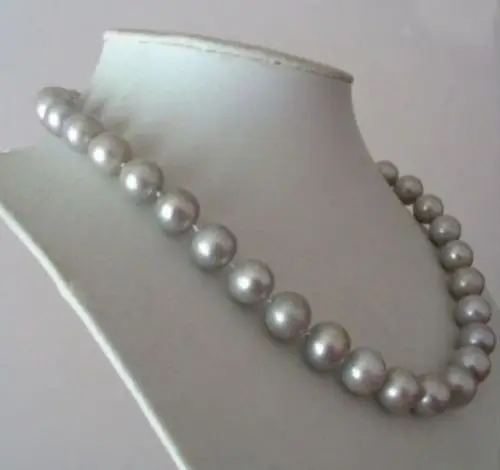 

Wholesale price 16new ^^^^WHOLESALE 10-11MM AAA SOUTH SEA GRAY PEARL NECKLACE 17 INCH